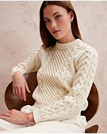 Phildar dames kabeltrui breien van Phil Merinos 3,5 (266,m19)