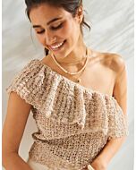 Phildar dames one shoulder top haken van Phil Splendor (241, m15)