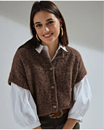 Phildar dames spencer breien van Phil Tweed Mohair (244, m14)