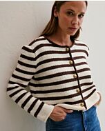 Phildar gestreept dames vest breien van Phil Extra (262,m14b)