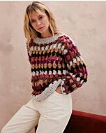 Phildar kleurrijke dames trui haken van Phil Lovely Mohair (265,M8)