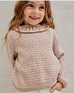 Phildar meiden trui met kraag breien van Phil Super Baby (263, m6)