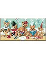 Borduurpakket Teddyberen Playschool  lanarte met telpatroon pn-0021212