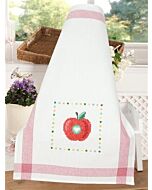 Keukendoek kleurige appels om te borduren 2 stuks pn 0150535