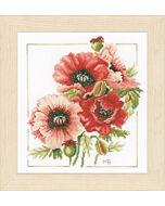 Borduurpakket Lanarte boeket van anemonen is ontworpen door Marjolein Bastin pn 0157496