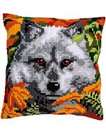 Vervaco borduurkussen wolf pn-0158066  Kruissteek borduren