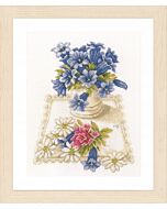 Borduurpakket Lanarte Blauwe klokjes met telpatroon  van Marjolein Bastin pn-0169670