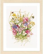  Lanarte borduurpakket boeket zomerbloempjes PN-0173516  met telpatroon