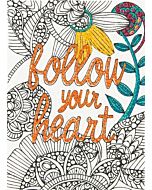Borduurpakket Dimensions follow your heart om te borduren voorbedrukt