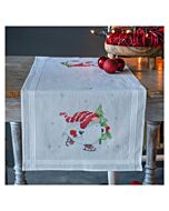 Vervaco tafelloper Kerstkabouters PN-0198679 voorbedrukt