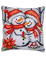 Vervaco borduurkussenpakket sneeuwmannen PN-0199262 voorbedrukt