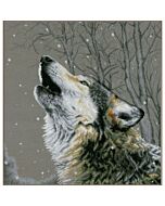 Lanarte borduurpakket Huilen in de nacht PN-0202607 is een borduurpakket van de serie Animals.