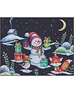 Vervaco borduurpakket sneeuwpret PN-0204533 telpatroon