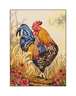 Lanarte borduurpakket ringleider haan PN-0204865 evenweave telpatroon