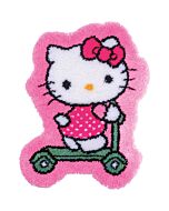 Vervaco smyrnapakket knoopkleed Hello kitty op de step PN-0205083 voorbedrukt
