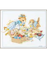 Lanarte borduurpakket picknick met Vera PN-0205754 aida telpatroon