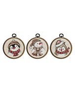 Vervaco borduurpakket winterfiguurtjes 3st. PN-0206920 telpatroon incl. borduurring