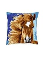Borduurpakket kruissteekkussen bruin paard van vervaco pn 0149463