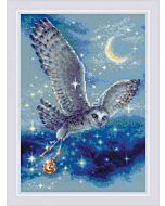 Riolis borduurpakket Magic Owl om te borduren 1872
