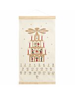 Rico Design borduurpakket adventskalender lichtjes 100486 telpatroon incl. posterhanger