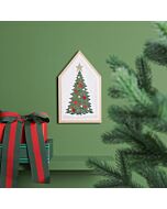 Rico Design borduurpakket kerstboom 100484 telpatroon incl. frame