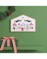 Rico Design borduurpakket kerstmarkt 100485 telpatroon incl. frame