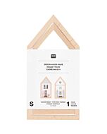 Rico Design decoratief frame in de vorm van een huis 9x18cm groot