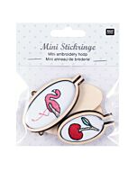 Rico Design mini borduurring in 2 ovale maten