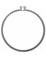 Rico kunststof borduurring grijs kleur en 25,4cm doorsnede