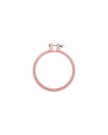 Rico kunststof borduurring rosé kleur en 10,1cm doorsnede