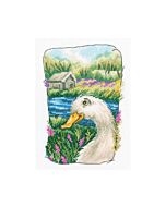 Borduurpakket  Grandmother's Old Garden  - gans   Rto C341 met telpatroon