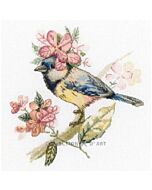 Borduurpakket Spring Decoration vogel van rto M911 met telpatroon