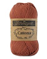 Catona van Scheepjes kl.504 brick red katoen