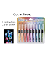 Crochet Lite set, de haaknaald met lampje 2.5 t/m 6.5mm