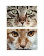 2 Borduurpakketten poezen Simba en Tess van Thea Gouverneur 543