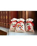 Vervaco borduurpakket 3 kruidenzakjes kerstmotiefjes borduren pn-0172213