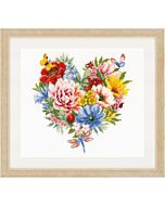 Vervaco borduurpakket bloemenhartje borduren pn-0179766