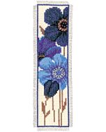 Vervaco borduurpakket boekenlegger blauwe anemonen pn-0144264 om te borduren