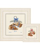 Vervaco borduurpakket geboortelap schoentjes aan de kapstok pn-0148562