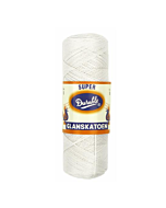 Durable Glanskatoen Nr.8 kl.9 White