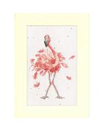 Bothy Threads borduurpakket wenskaart pretty in pink XGC55 telpatroon incl. passe-partout, kaart en envelop