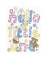 Bothy Threads borduurpakket geboortetegel hallo kleintje XKG17 telpatroon