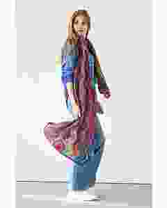 Gratis patroon gehaakte omslagdoek van Lana Grossa Colorissimo 