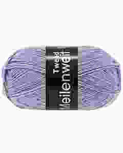 Lana Grossa Meilenweit tweed kl.180 (lila met bruine tweed)