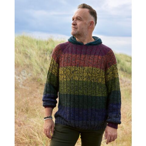 Lana Grossa heren trui breien van Ecopouno en Merino Superiore LG men 9 m3