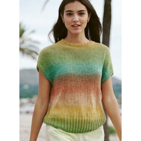 Lana Grossa korte mouwen dames trui breien van Mare LP 15 M15