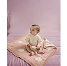 Phildar baby deken met bloemetjes breien van Phil Caresse en Phil Romance (245, m17)