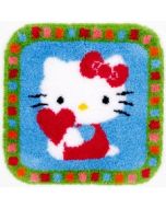 knooppakket knoopkleed Hello Kitty met hartje van Vervaco om te knopen pn-0153808