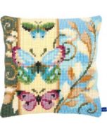 Borduurpakket kruissteekkussen Decoratieve vlinders van vervaco pn-0154716
