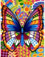 Voorbedrukt canvas/stramien papillon-gekleurde vlinder om te borduren van Margot  133.35555